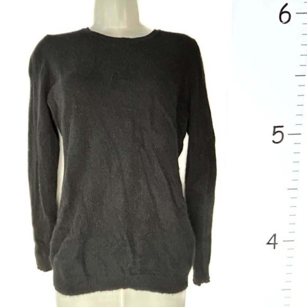 Charter Club Black Luxury Cashmere Scoop Neck Pullover Sweater Medium